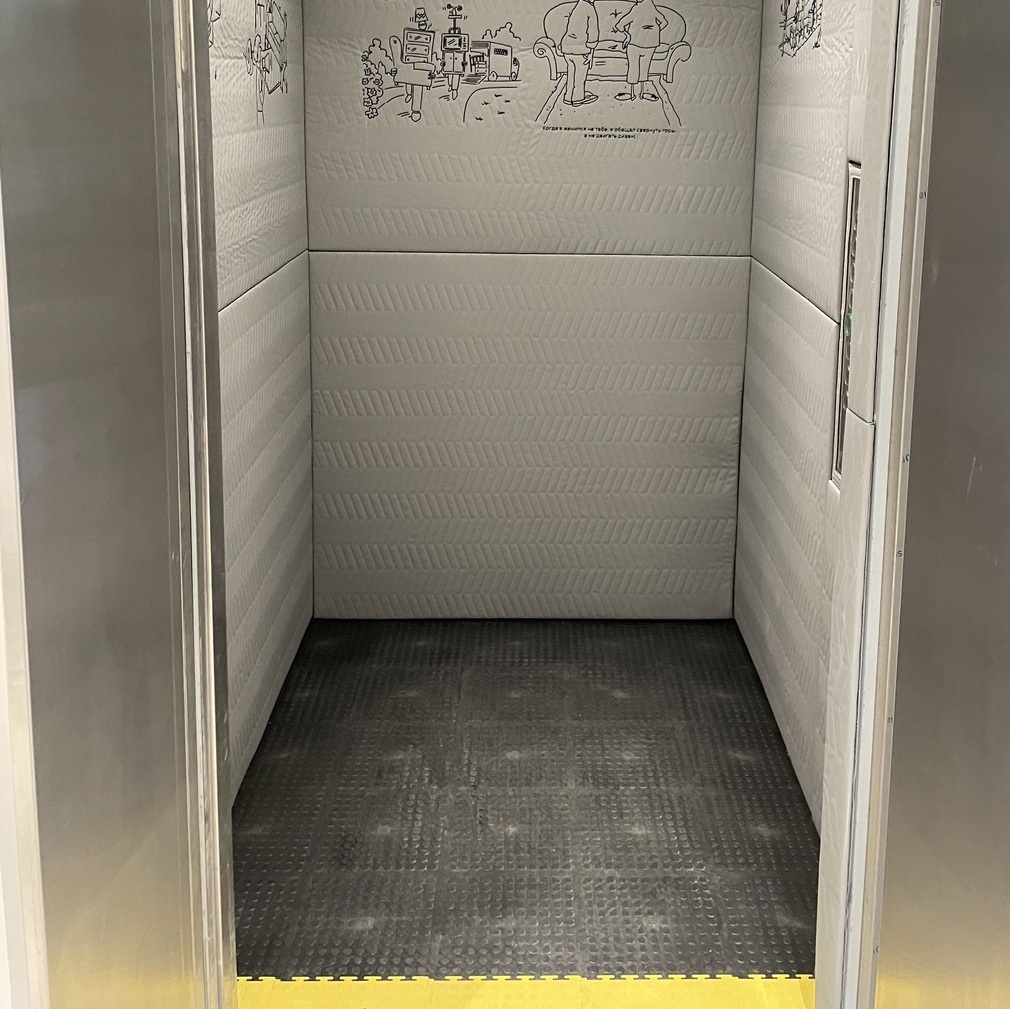 Защита лифта панелями  Коверлифт 
