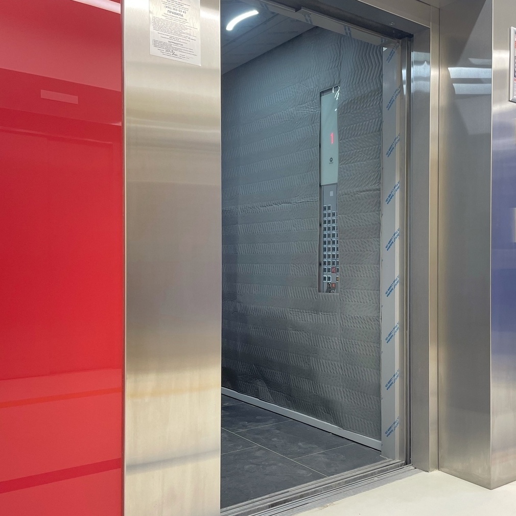 Защита лифта панелями  Коверлифт 