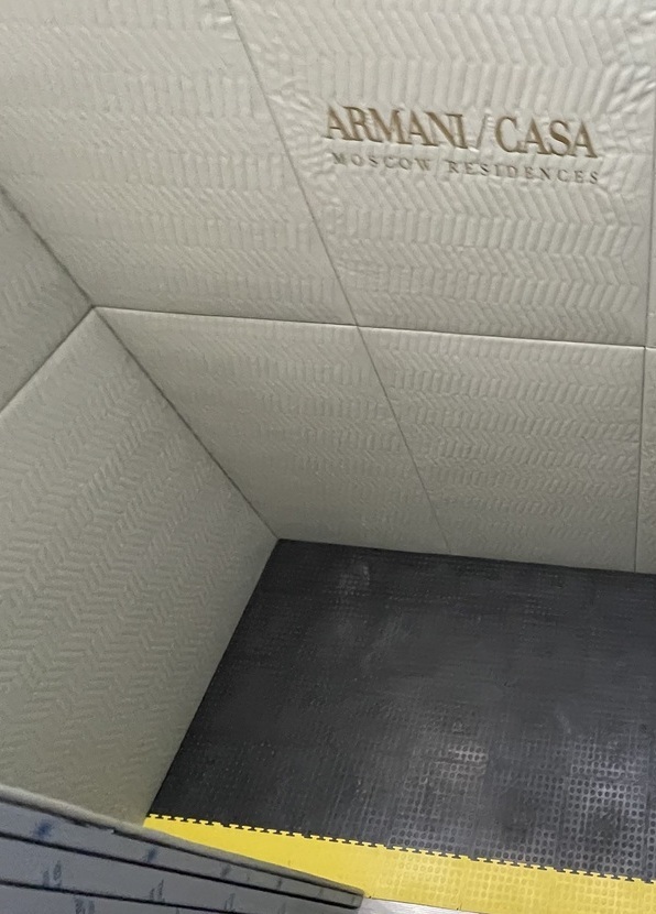 Защита лифта панелями